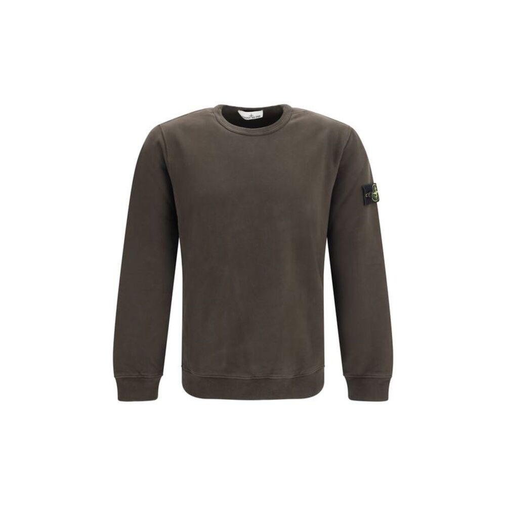 Stone Island Brown Cotton Men's Sweatshirt